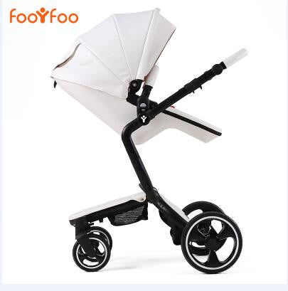 foofoo Luxury high landscape shock strollers can sit reclining stroller baby stroller two-way dual summer and w inter