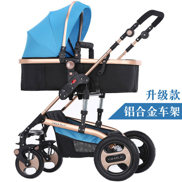 Baby Stroller Newborn Infant Carriage Strollers Fashion Pushchair Lightweight Portable Pram for Baby 0-36 Months Flat to Sleep