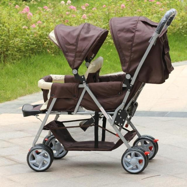Lightweight Twin Baby Stroller,Luxury Baby Car Strollers,High Prams and Pushchairs Double Stroller,Newborn Baby Pram Twins Cheap