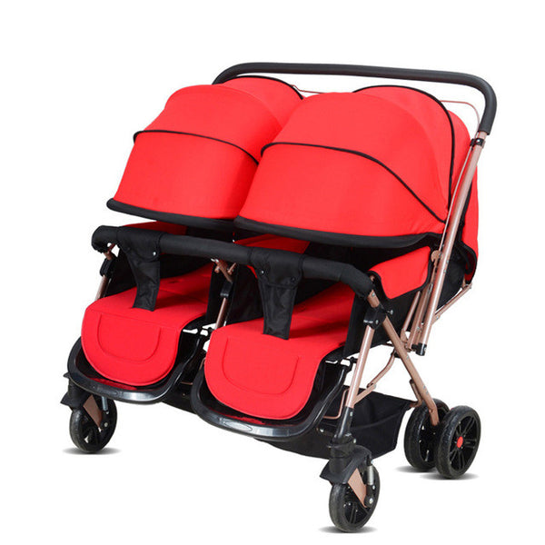 Hot Selling Double Stroller,European Luxury Baby Prams Twins Stroller,Folding Prams and Pushchairs Twin Stroller Kids Carriage