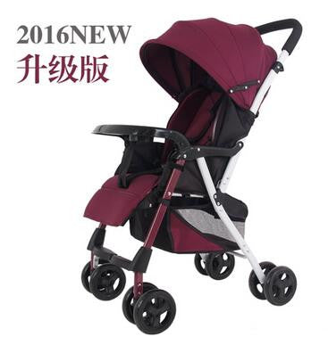 Landscape high strollers 4 wheel folding stroller children three generations light stroller child cart shock absorbers baby car