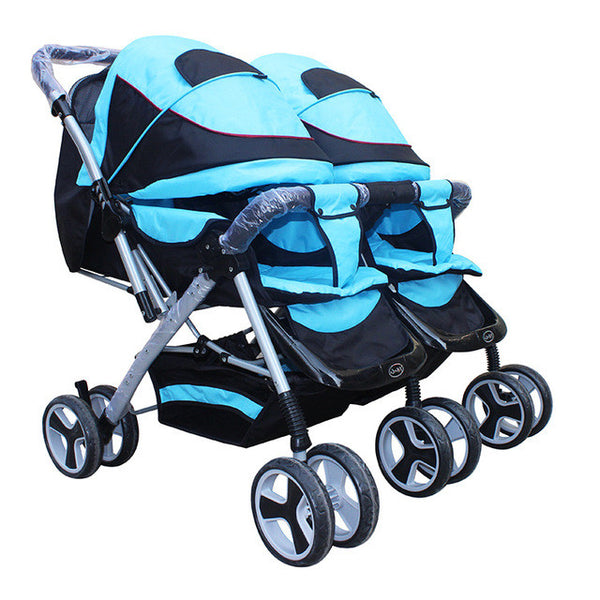 High Quality Folding Twins Strollers for Newborn, Fashion Portable Two-baby Pushchair, Kids Double-seat Carriage Free Shipping