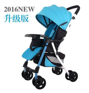 European baby strollers Deluxe High Landscape Portable Carriage Ultralight Pushchair Folding Pram with 8 EVA Wheels kinderwagen