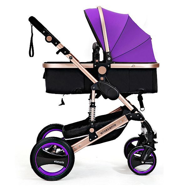 Luxury Stroller Baby High Landscape Carriage For Newborn Infant 2017 Brand New Baby Pram Sit and Lie Four Wheels Bebek Arabasi