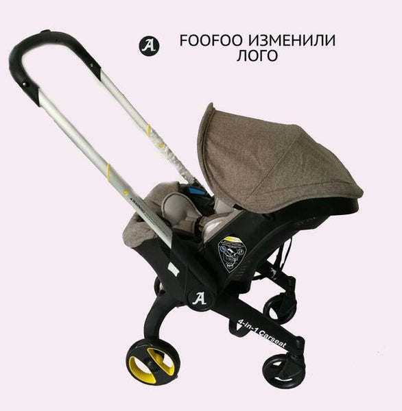 FOOFOO high landscape stroller folded stroller sitting lying baby cradle basket triple safety seat free shipping
