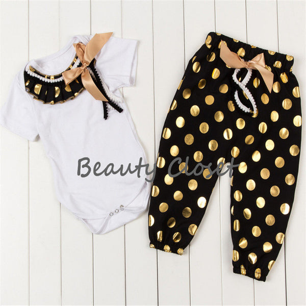 Cute Baby Girl Clothes Set Bodysuit Pants 2 Pieces In Set Baby Girl Floral Clothing Set