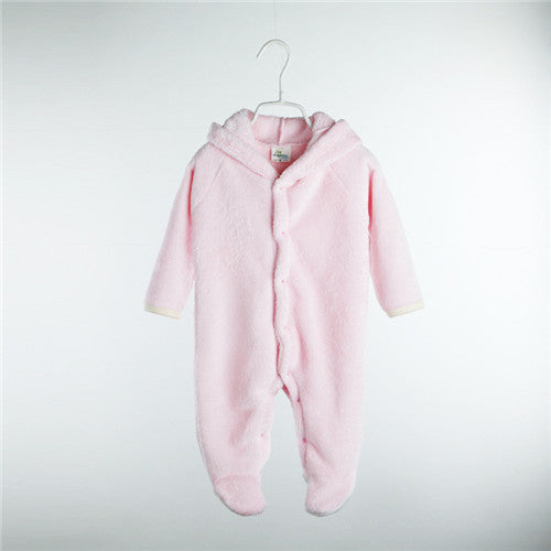 Actionclub Baby Winter Warm Bodysuit Kawaii Solid Infant Baby Clothing Baby Snowsuit Designer Newborn Bodysuit Boy Girl Jumpsuit