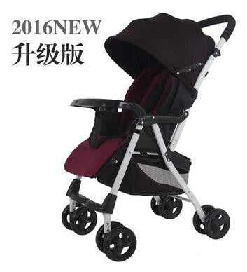 Lightweight umbrella stroller shock absorbers trolley baby car Folding stroller Wheeled Child Comveyances aluminum alloybuggiest